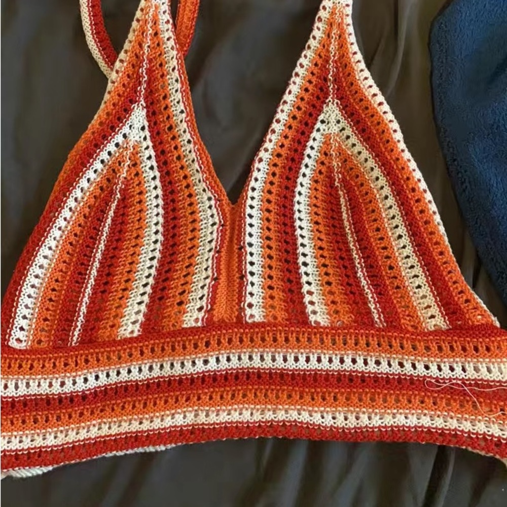 CROCHET KNIT TOP - Picture 2 of 3